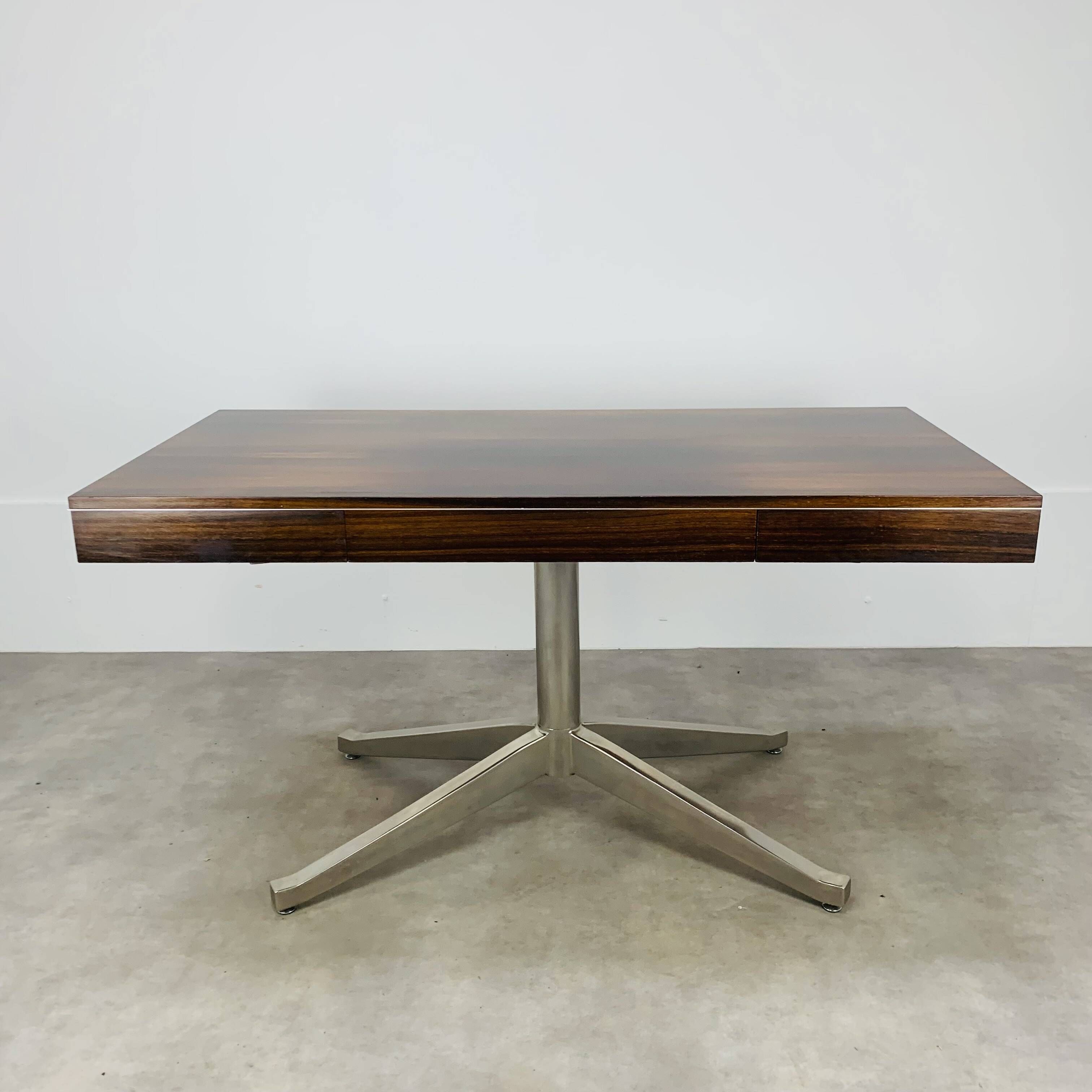 Rosewood desk from the 1960s, attributed to Florence Knoll, Partners model.