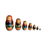 Matriochka - Série de 7 anciennes poupées russes gigognes