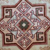 Tapis Vintage Sivas Turc en Laine, Années 1960, Design Géométrique