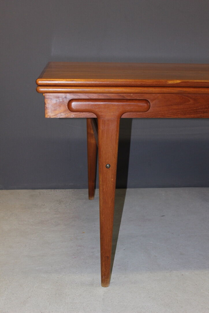Danish Dining Room Table By Ejvind A. Johansson In Teak Around 1960