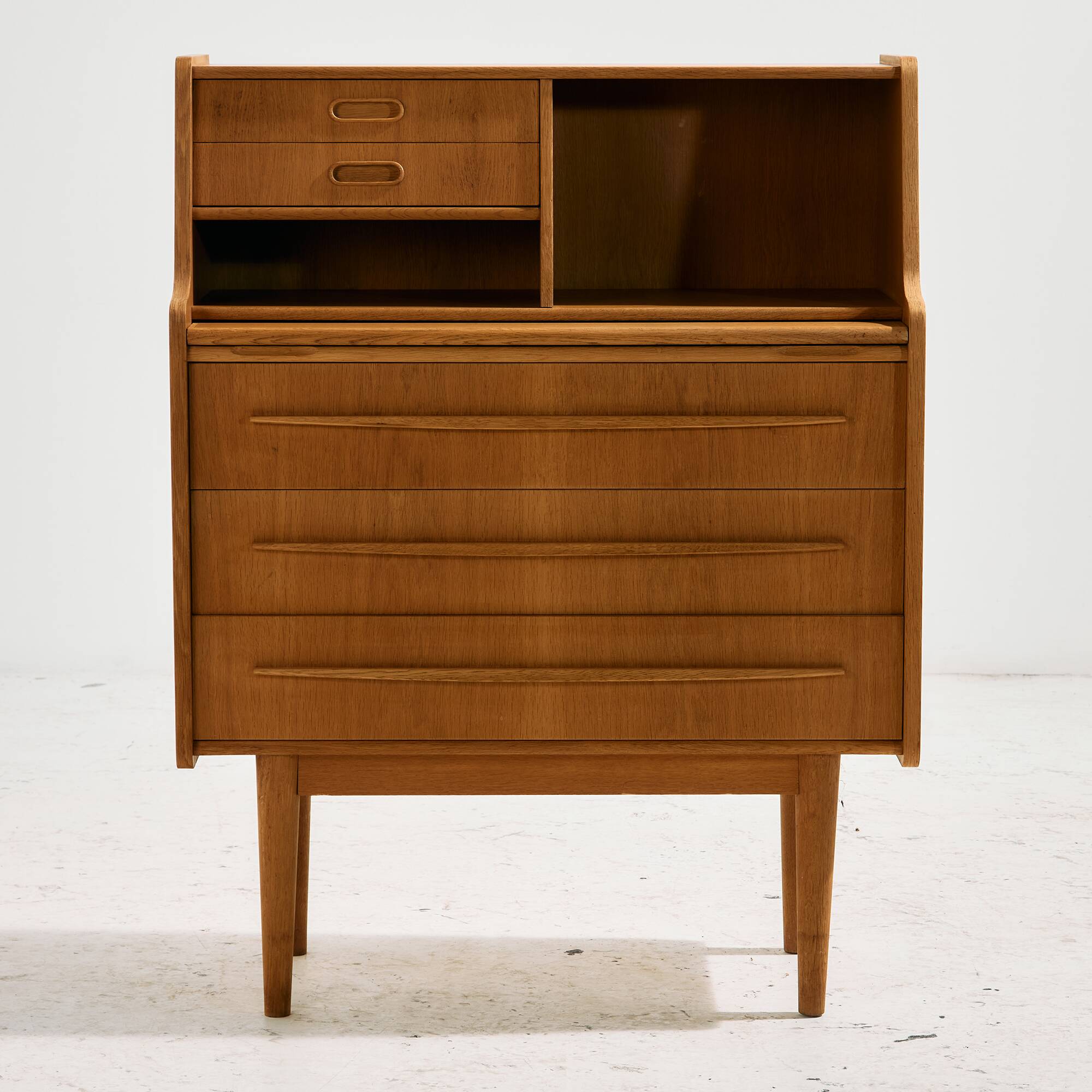 Danish oak bureau desk