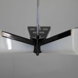 Mid-Century Plastic and Metal Chandelier by Lidokov, Czechoslovakia, 1970s