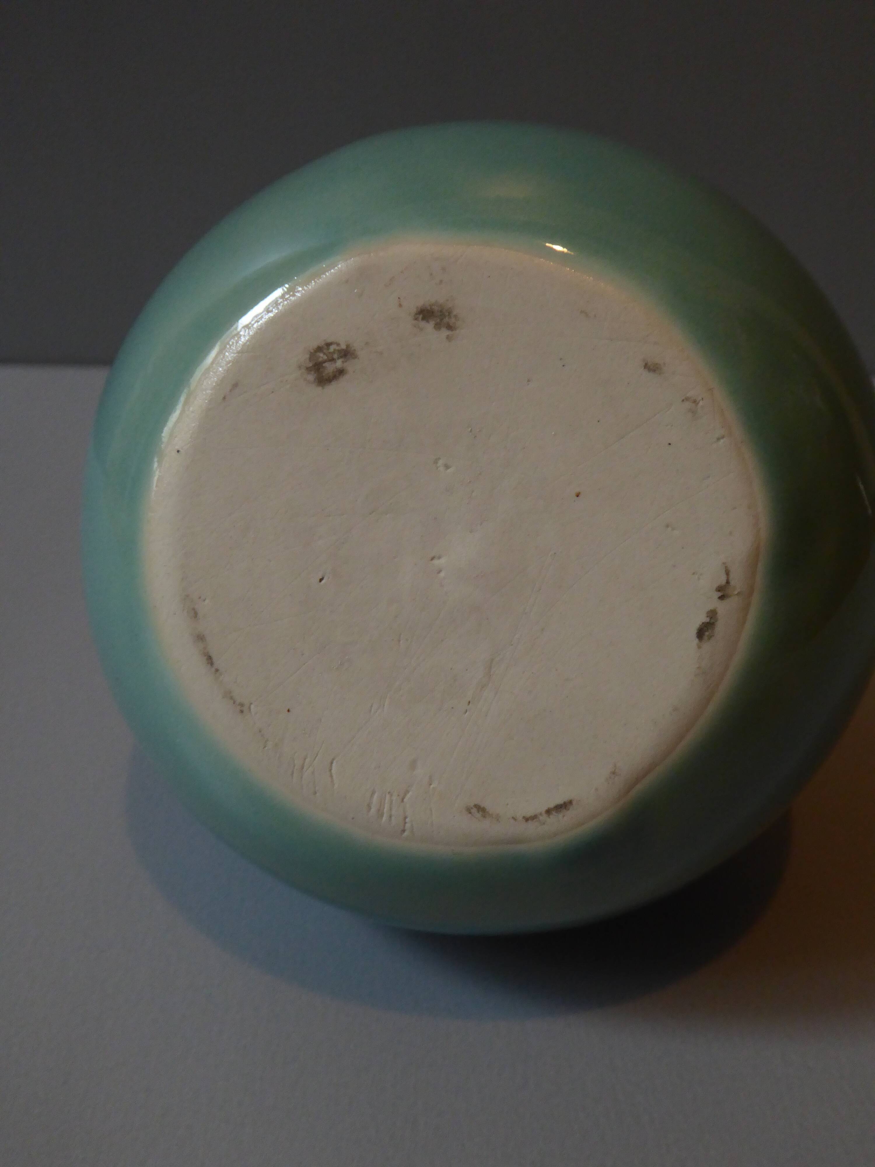 Celadon blue soliflore vase