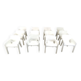 Set of 12 Gaudi dining chairs by Vico Magistretti for Artemide, 1970s
