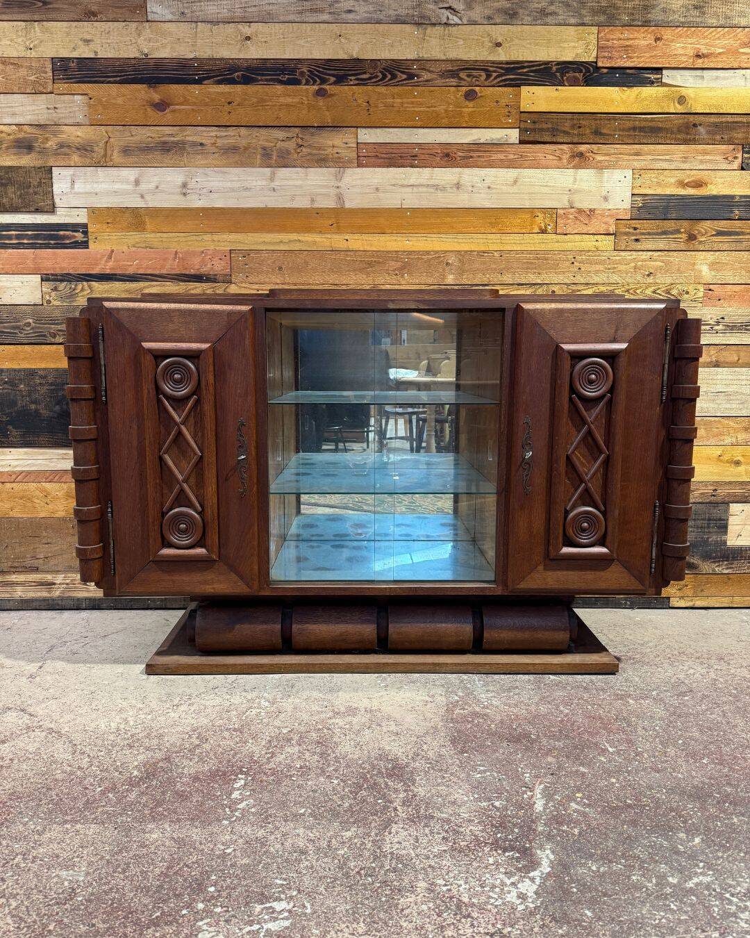 Buffet bas Art Déco Moderniste - Chêne massif