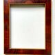 Antique Wooden  Frame intarsia borders 26.5 cm x 22.5  cm