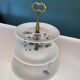 Silent Servant 3-Tiered Limoges Porcelain – Floral Decoration "Montjoie"
