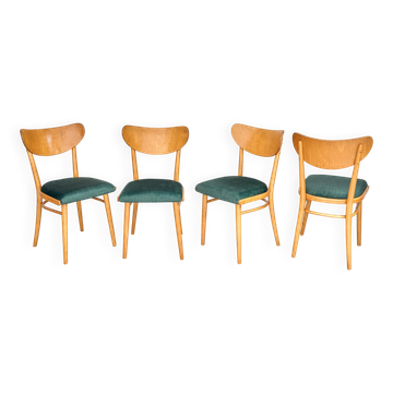Set of 4 Dining Chairs, Jitona, 1960s, Czechoslovakia
