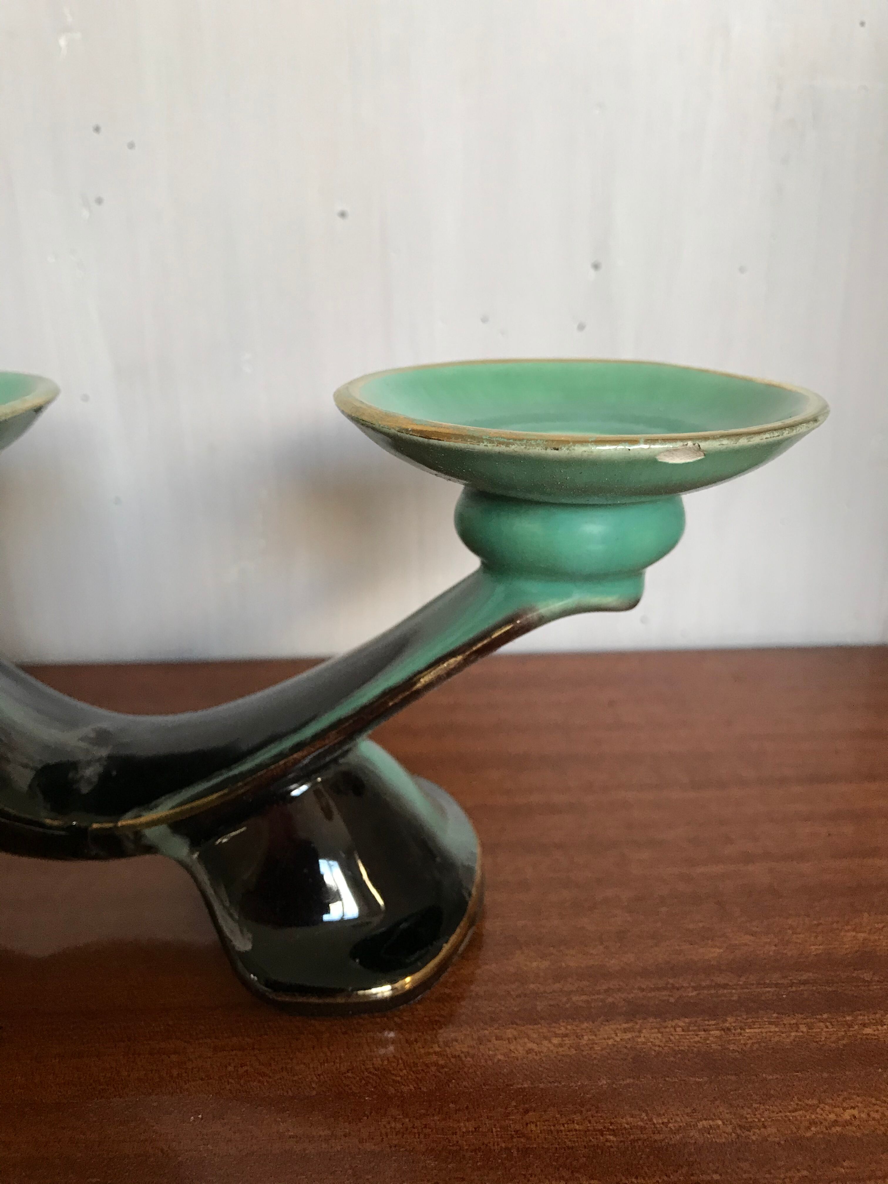 Vintage ceramic candlestick