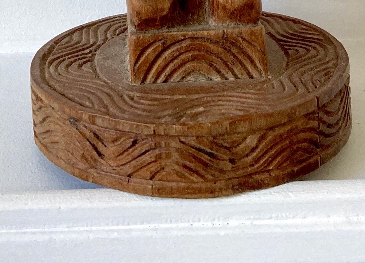 Wooden candle holder