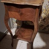 Side desk, Creative leisure table in varnished blond wood 1920
