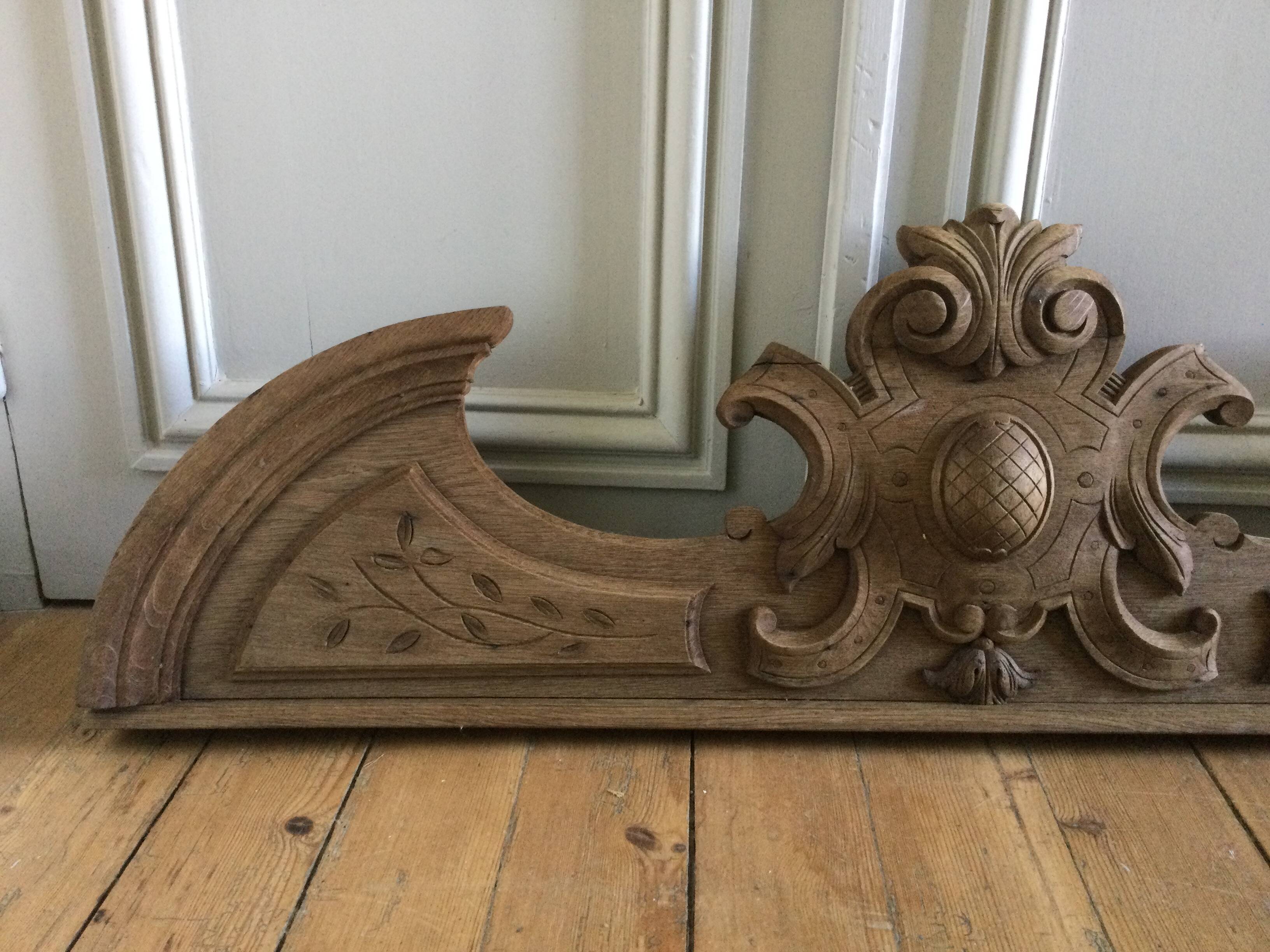 Ancient oak pediment