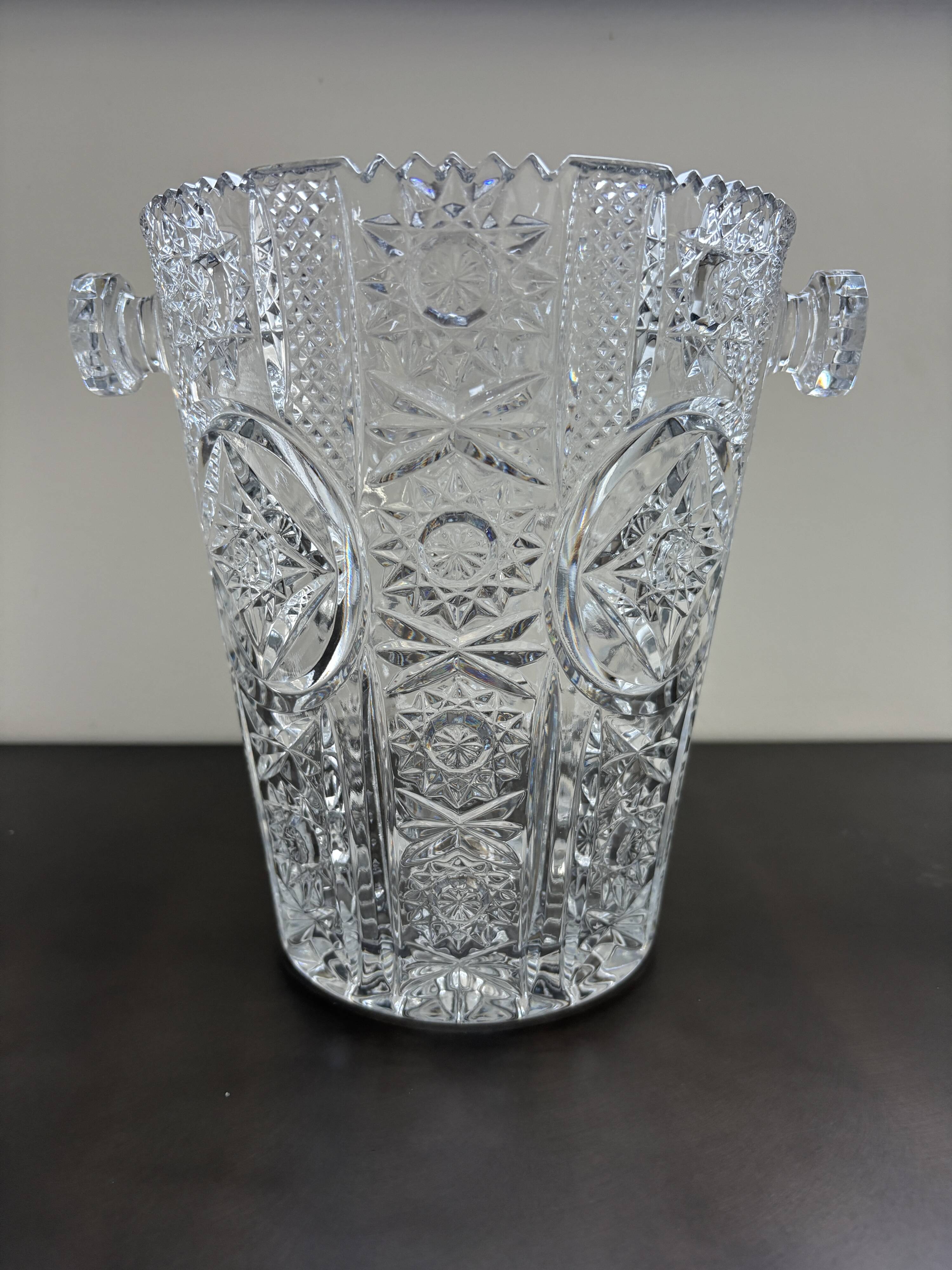 Chiseled Crystal Champagne or Ice Bucket