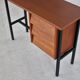 Vintage teak metal sidetable