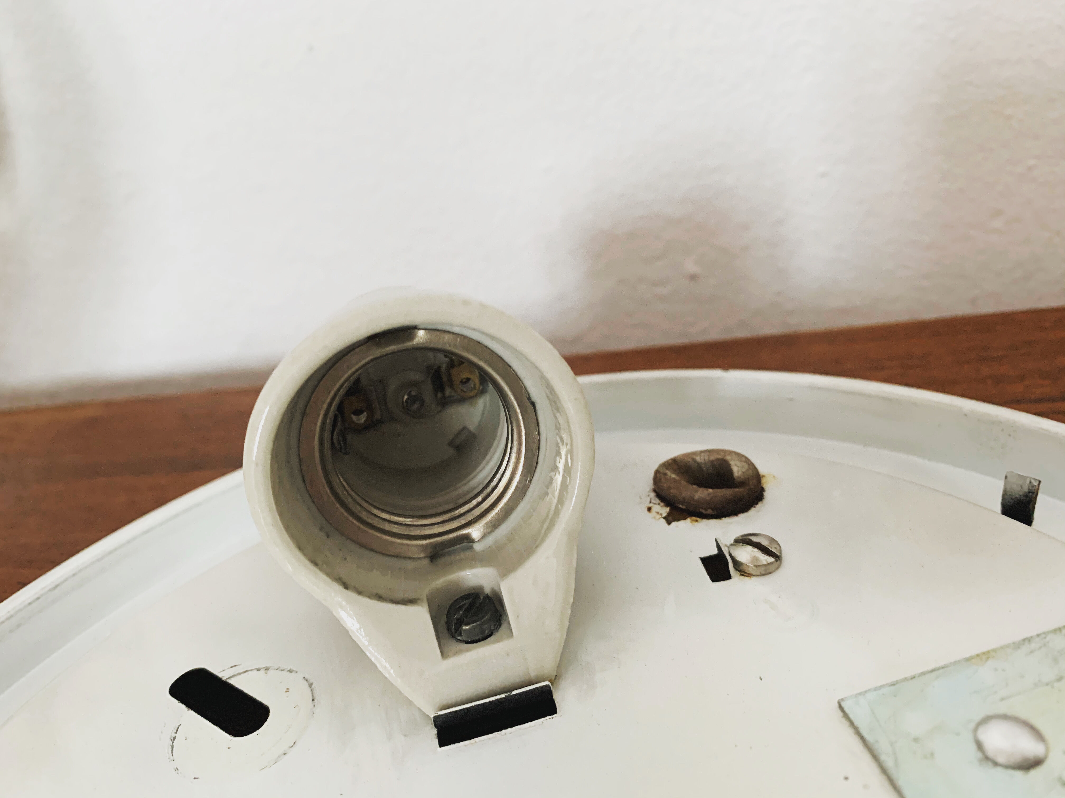 Iiron ring design wall or ceiling lamp by Limburg