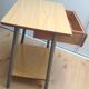 Bedside table in formica imitation wood / vintage 60s-70s