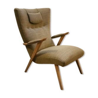 Zig Zag Chair taupe Scandinavian years 50/60