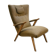Zig Zag Chair taupe Scandinavian years 50/60