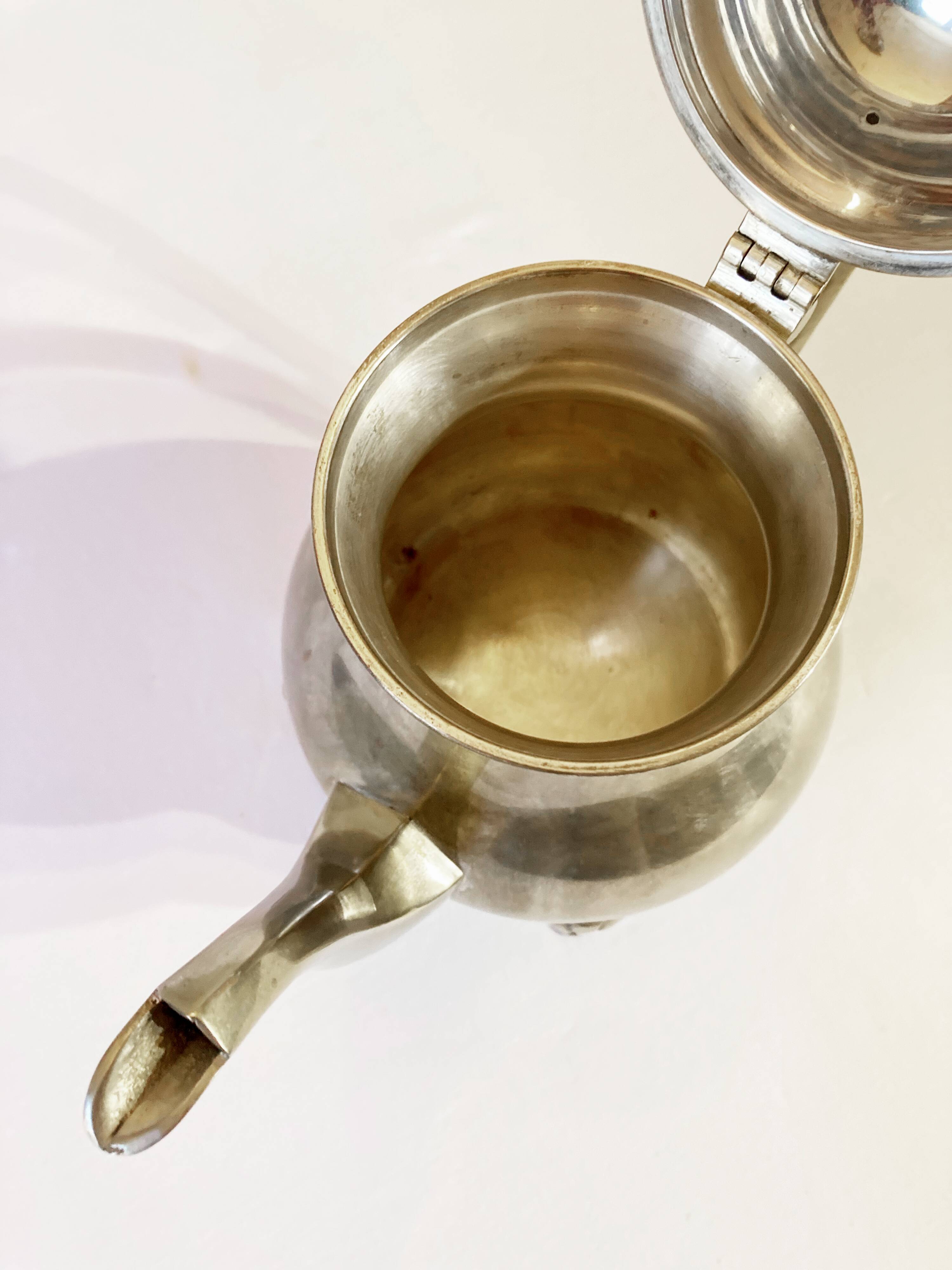 Bronze tea and coffee service, hallmarked EPNS, England, late 19th century