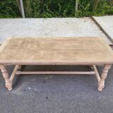 19th century solid oak extendable farmhouse table with drawer 200cm