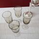 Set of 4 glasses with smoked feet