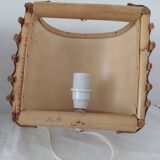 Pair of bamboo wall light