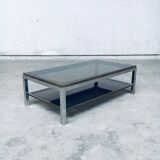 Hollywood Regency Flaminia Two Tier Coffee Table, France, 1970s