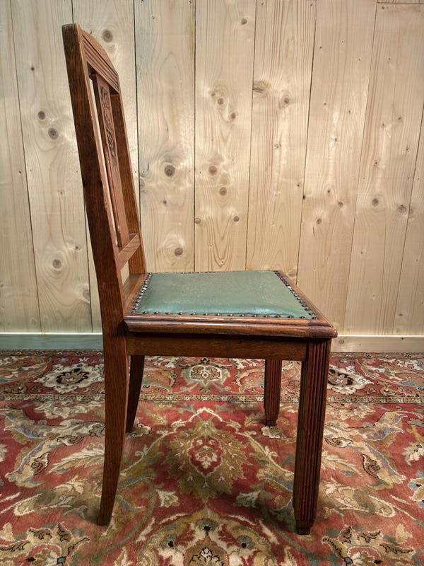 Set of 6 art deco chairs