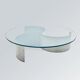 Table par Lorenzo Burchiellaro en aluminium et cristal