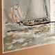 Painting boat in the maritime storm