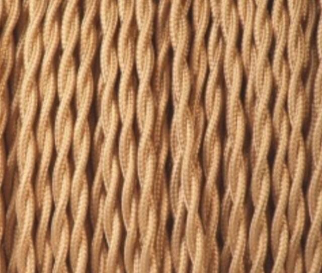 Lampe céramique câble 2 M tissu, abat-jour coton