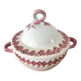 Vintage cracked iron earthenware candy box