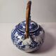 Ensemble japonais thé / café. 24 pièces au total bleu cobalt vintage