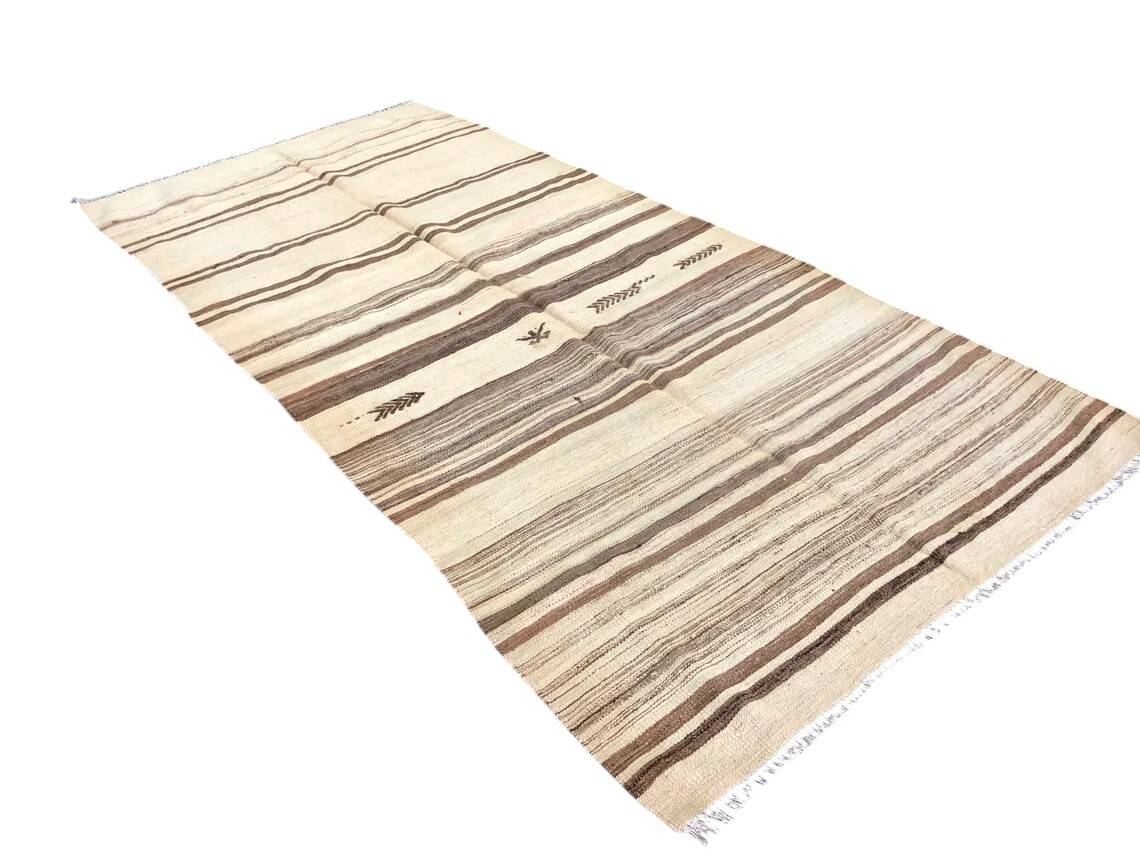 Oushak Vintage Neutral Wool Rug