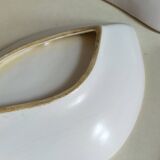 Three vintage free-form ceramic ravine dishes from the 1950s
