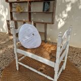Banc paillé