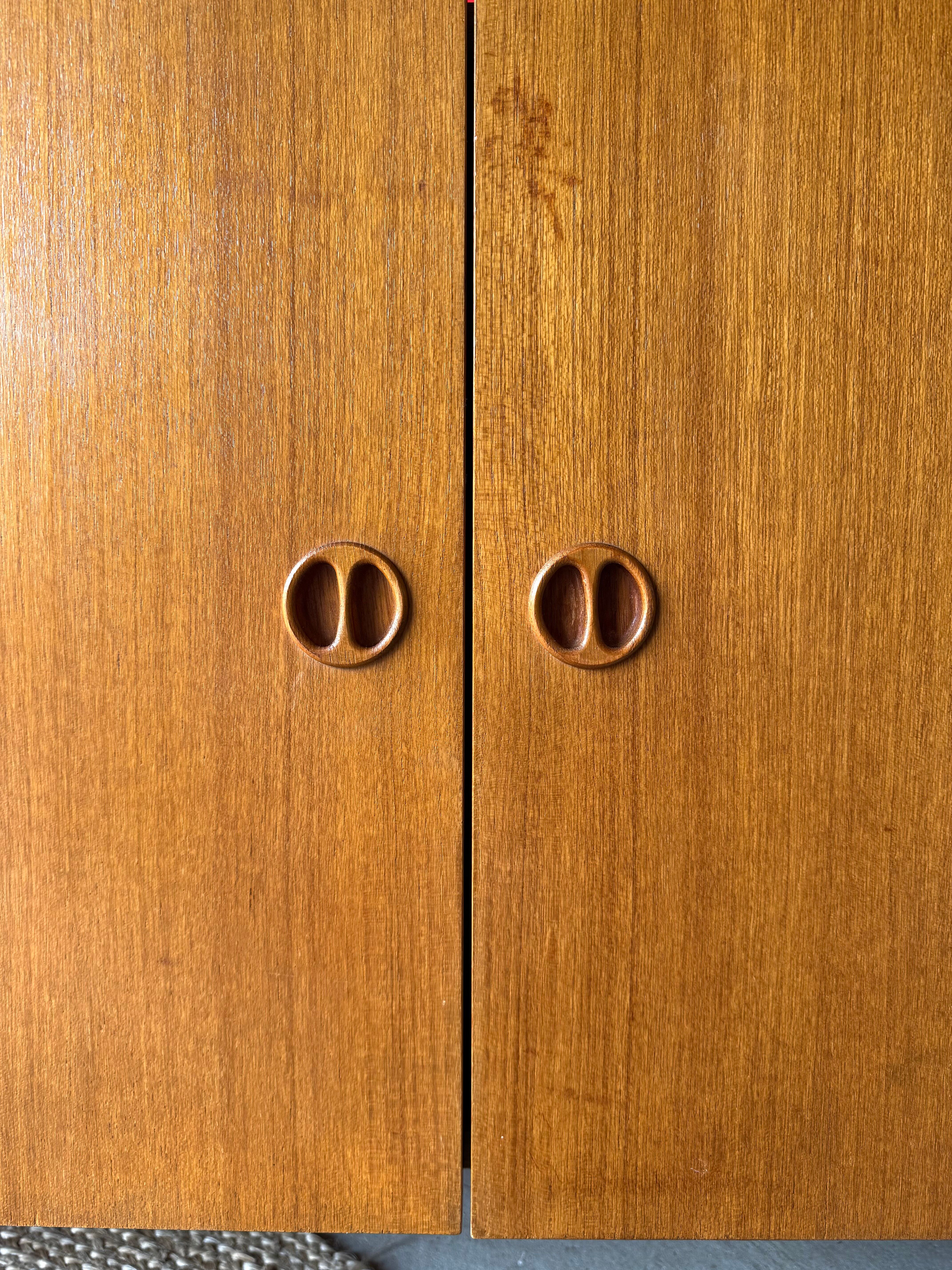 Vintage Scandinavian teak sideboard, 1970.