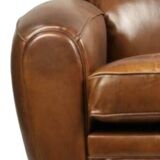 Fauteuil club vintage en cuir