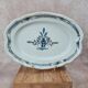 Large antique blue earthenware dish