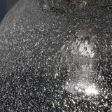 Bubble glass pendant light from the 70s