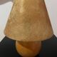 Lampe boule bois massif