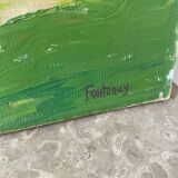 Mediterranean landscape signed Fontenay
