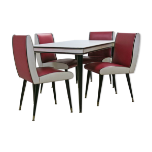 table and chairs by Umberto Mascagni, 1950