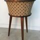Vintage round tripod worker with tapered feet - 1960