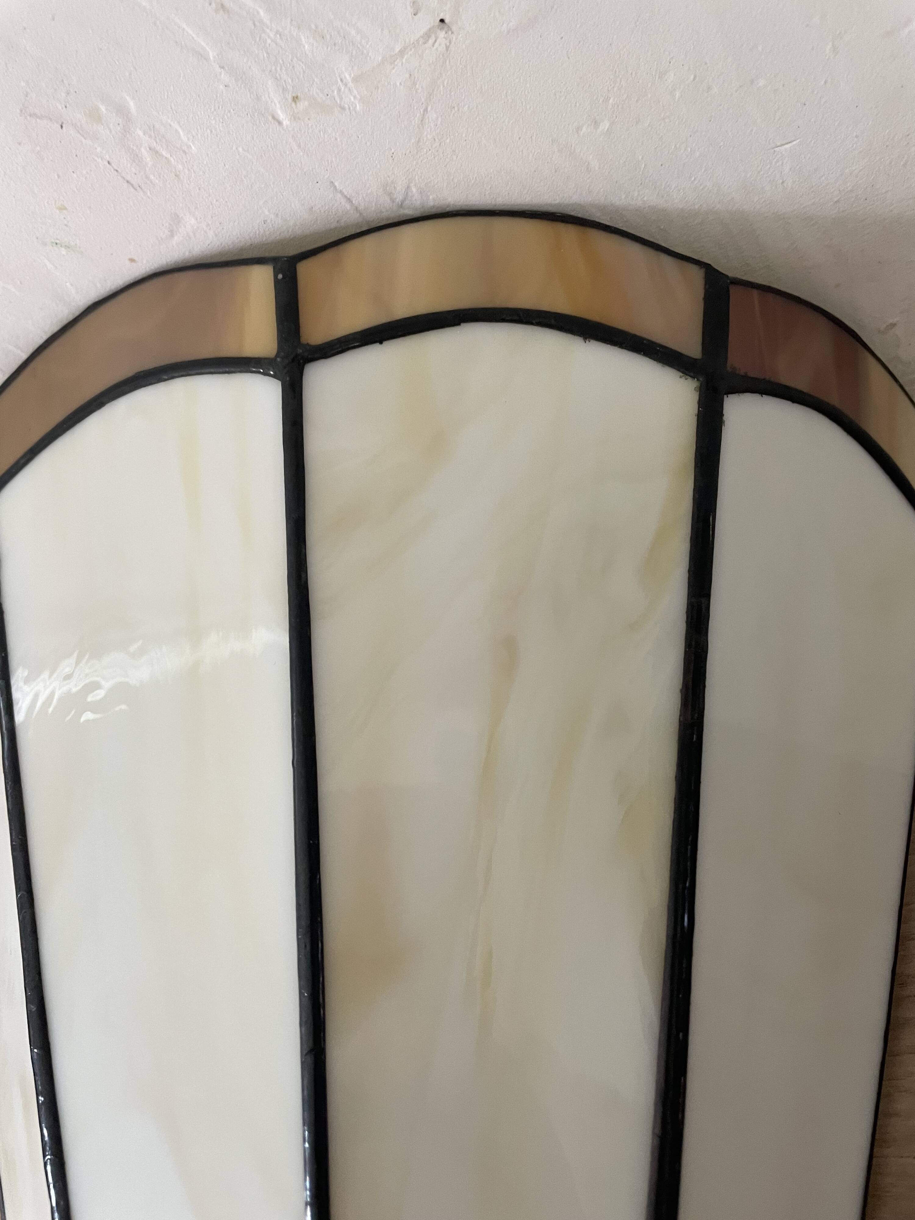 Pair of vintage Tiffany style wall sconces