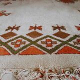 Moroccan vintage carpet Berber handmade 246cm x 355cm 1950s, 1C693