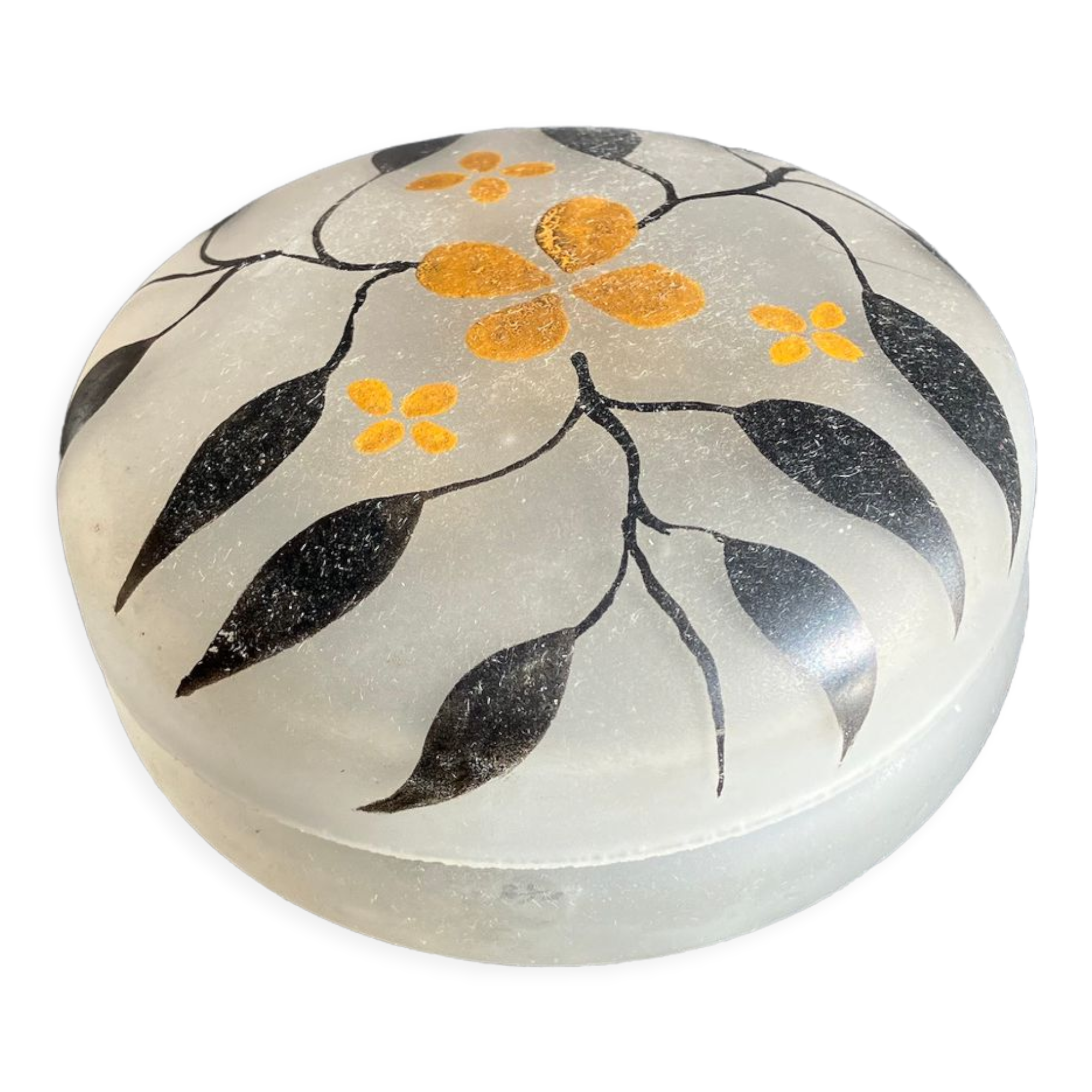 Sixties-seventies glass candy box