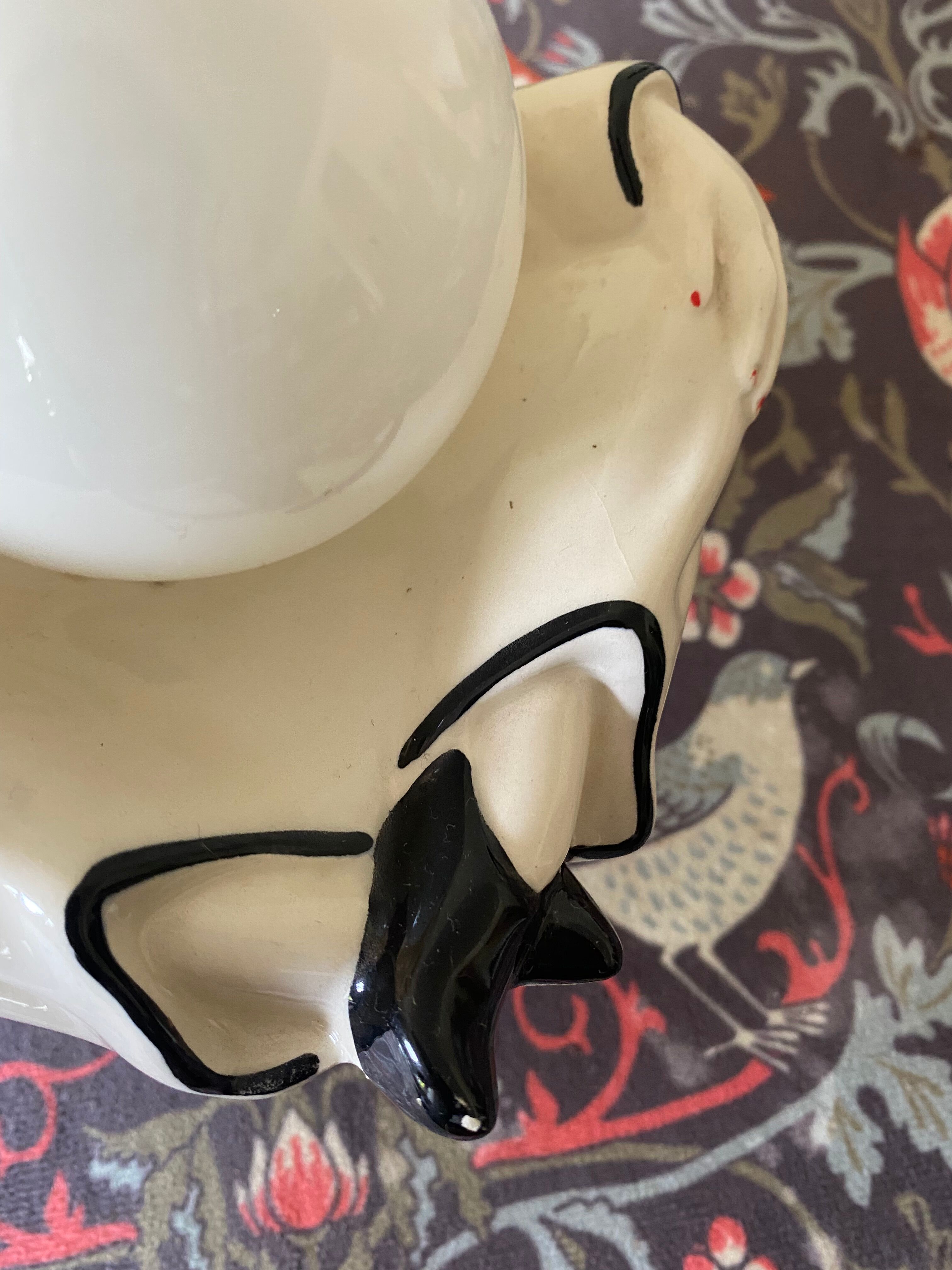 Pierrot lamp and its illuminating moon Vintage 1980