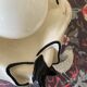 Pierrot lamp and its illuminating moon Vintage 1980