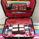 Former Travel Trunk Case - Necessary To Travel Rare Black Leather Vintage